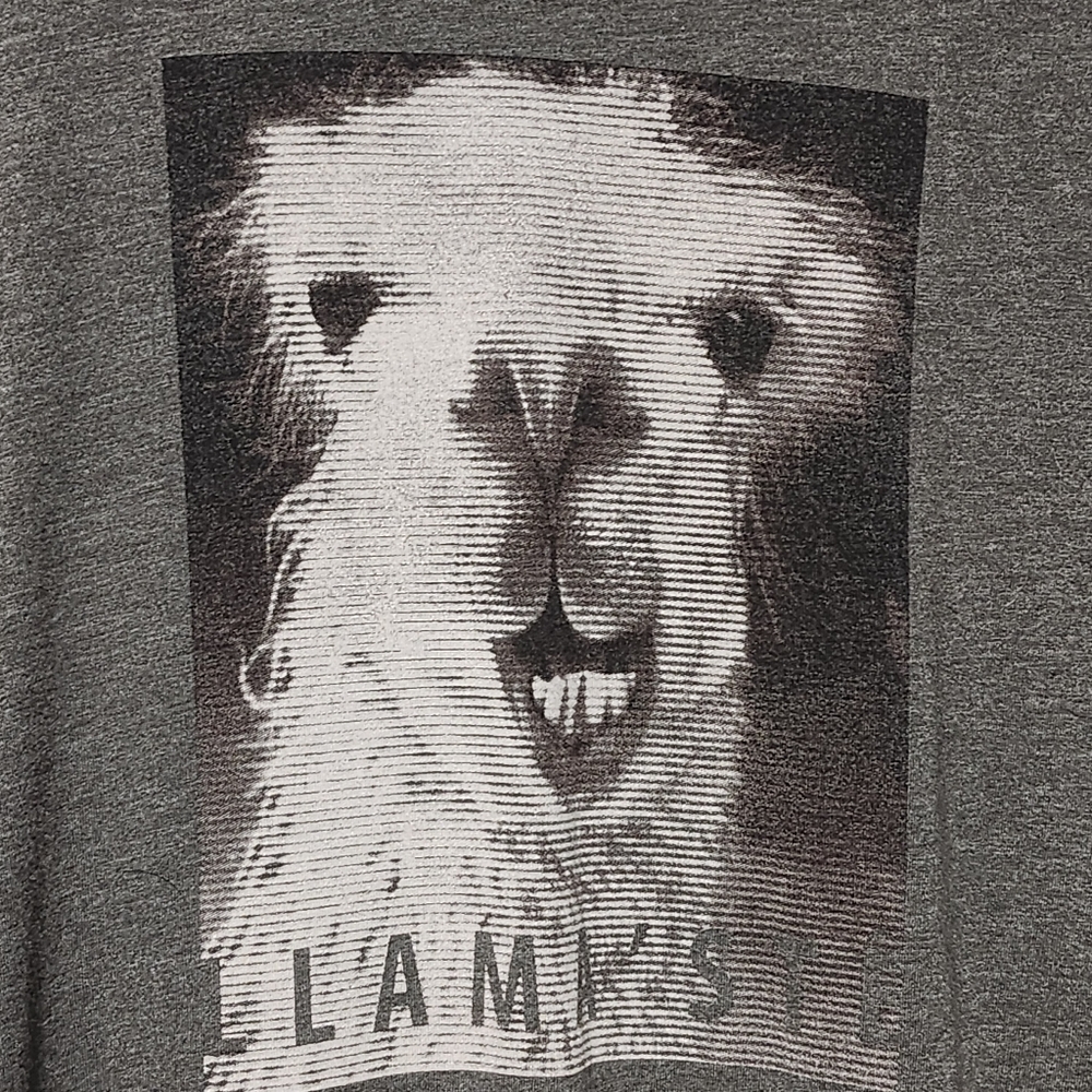 PRANA Graphic T-Shirt Men’s XXL Gray Llama Print Fair Trade Funny Casual - Picture 3 of 9
